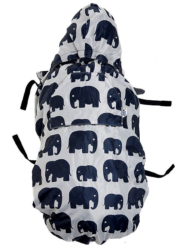 Cobertor portabebés - BundleBean - Color elefante (con capucha)