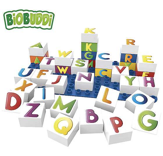 Conjunto educativo para aprender las letras de manera divertida. Fabricación biodegradable.